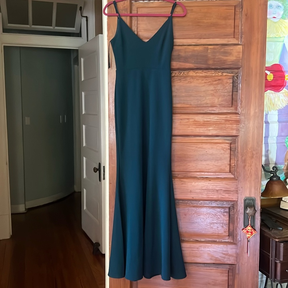 Emerald green Lulus formal dress size XS